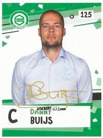 Sticker Danny Buijs  - Eredivisie Voetbal plaatjes 2019 n. 125 - Albert Heijn
