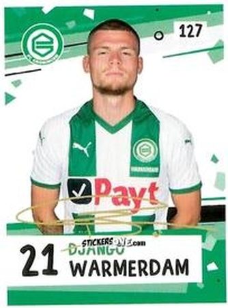 Figurina Django Warmerdam - Eredivisie Voetbal plaatjes 2019 n. 127 - Albert Heijn
