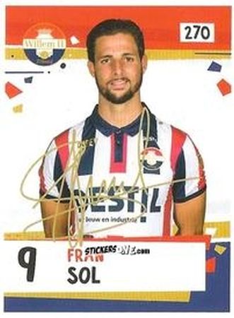 Sticker Fran Sol - Eredivisie Voetbal plaatjes 2019 n. 270 - Albert Heijn

