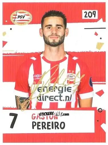 Sticker Gastón Pereiro - Eredivisie Voetbal plaatjes 2019 n. 209 - Albert Heijn
