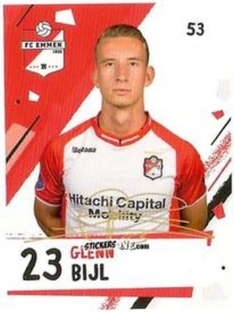 Sticker Glenn Bijl - Eredivisie Voetbal plaatjes 2019 n. 53 - Albert Heijn
