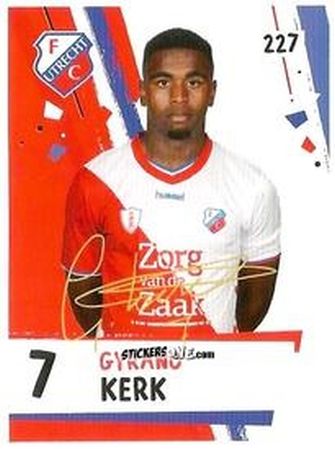 Sticker Gyrano Kerk - Eredivisie Voetbal plaatjes 2019 n. 227 - Albert Heijn
