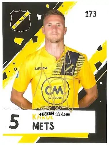 Sticker Karol Mets - Eredivisie Voetbal plaatjes 2019 n. 173 - Albert Heijn
