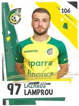 Figurina Lazaros Lamprou - Eredivisie Voetbal plaatjes 2019 n. 106 - Albert Heijn
