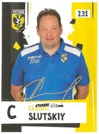 Sticker Leonid Slutsky  - Eredivisie Voetbal plaatjes 2019 n. 231 - Albert Heijn
