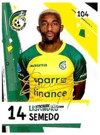 Figurina Lisandro Semedo - Eredivisie Voetbal plaatjes 2019 n. 104 - Albert Heijn
