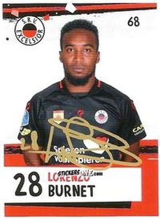 Sticker Lorenzo Burnet - Eredivisie Voetbal plaatjes 2019 n. 68 - Albert Heijn

