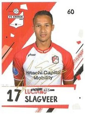 Sticker Luciano Slagveer - Eredivisie Voetbal plaatjes 2019 n. 60 - Albert Heijn

