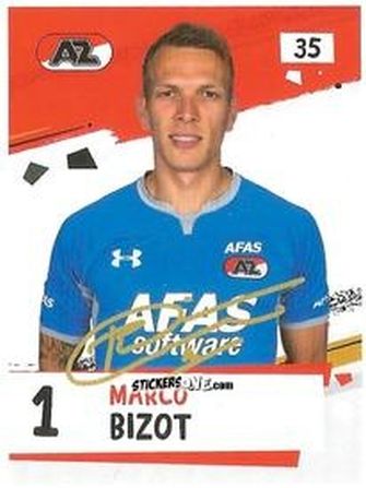 Sticker Marco Bizot - Eredivisie Voetbal plaatjes 2019 n. 35 - Albert Heijn
