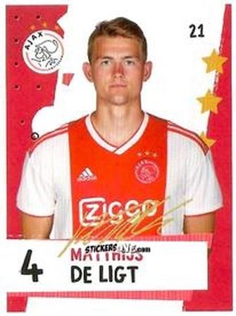Cromo Matthijs de Ligt - Eredivisie Voetbal plaatjes 2019 n. 21 - Albert Heijn
