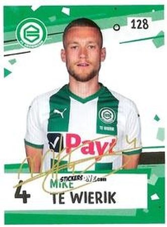 Sticker Mike te Wierik - Eredivisie Voetbal plaatjes 2019 n. 128 - Albert Heijn

