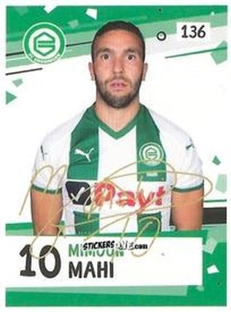 Sticker Mimoun Mahi - Eredivisie Voetbal plaatjes 2019 n. 136 - Albert Heijn
