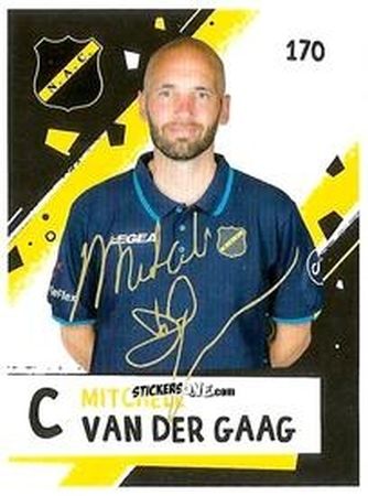 Sticker Mitchell van der Gaag  - Eredivisie Voetbal plaatjes 2019 n. 170 - Albert Heijn
