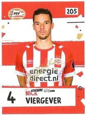 Sticker Nick Viergever - Eredivisie Voetbal plaatjes 2019 n. 205 - Albert Heijn

