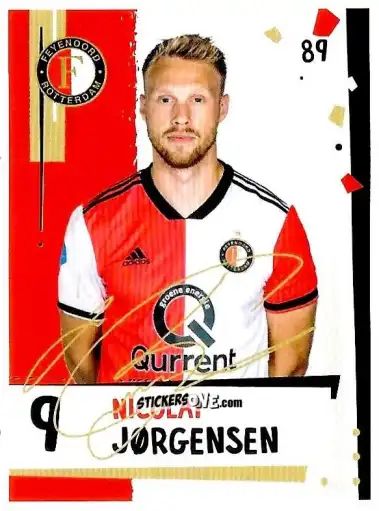 Cromo Nicolai Jørgensen - Eredivisie Voetbal plaatjes 2019 n. 89 - Albert Heijn
