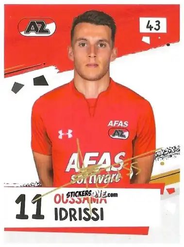 Cromo Oussama Idrissi - Eredivisie Voetbal plaatjes 2019 n. 43 - Albert Heijn
