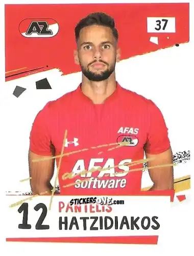 Cromo Pantelis Hatzidiakos - Eredivisie Voetbal plaatjes 2019 n. 37 - Albert Heijn
