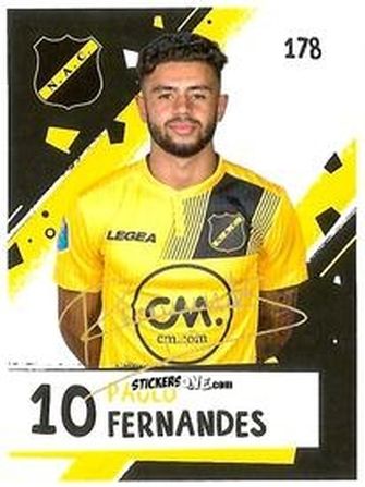 Sticker Paolo Fernandes - Eredivisie Voetbal plaatjes 2019 n. 178 - Albert Heijn
