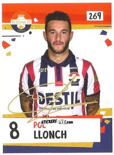 Sticker Pol Llonch - Eredivisie Voetbal plaatjes 2019 n. 269 - Albert Heijn
