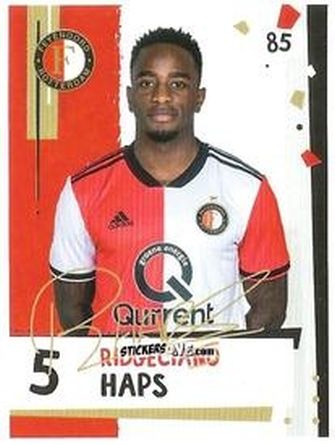 Sticker Ridgeciano Haps - Eredivisie Voetbal plaatjes 2019 n. 85 - Albert Heijn
