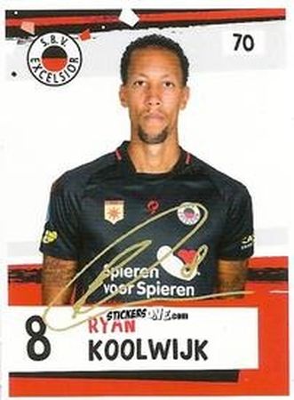 Sticker Ryan Koolwijk - Eredivisie Voetbal plaatjes 2019 n. 70 - Albert Heijn
