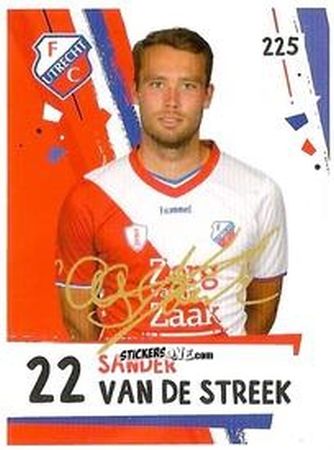 Cromo Sander van de Streek - Eredivisie Voetbal plaatjes 2019 n. 225 - Albert Heijn
