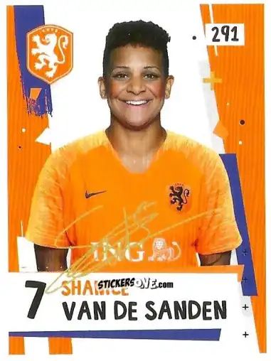 Figurina Shanice van de Sanden - Eredivisie Voetbal plaatjes 2019 n. 291 - Albert Heijn
