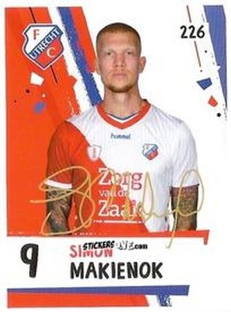 Sticker Simon Makienok - Eredivisie Voetbal plaatjes 2019 n. 226 - Albert Heijn
