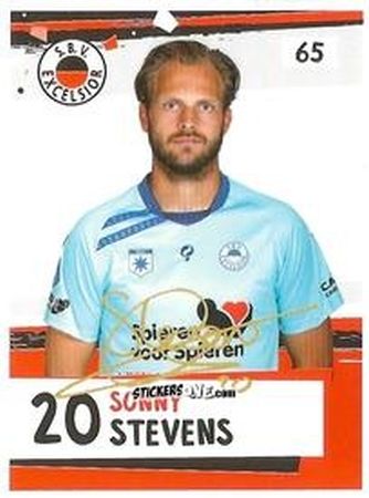 Sticker Sonny Stevens - Eredivisie Voetbal plaatjes 2019 n. 65 - Albert Heijn
