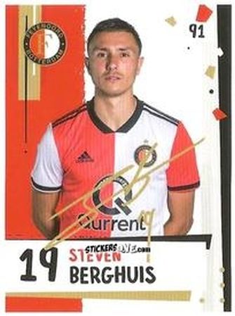 Cromo Steven Berghuis - Eredivisie Voetbal plaatjes 2019 n. 91 - Albert Heijn
