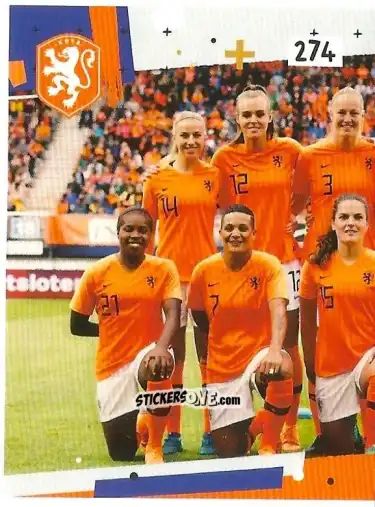 Sticker Team Photo Netherlands - Eredivisie Voetbal plaatjes 2019 n. 274 - Albert Heijn
