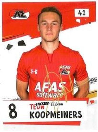 Cromo Teun Koopmeiners - Eredivisie Voetbal plaatjes 2019 n. 41 - Albert Heijn
