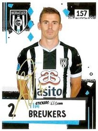 Sticker Tim Breukers - Eredivisie Voetbal plaatjes 2019 n. 157 - Albert Heijn
