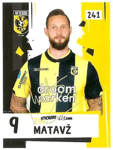 Cromo Tim Matavž - Eredivisie Voetbal plaatjes 2019 n. 241 - Albert Heijn
