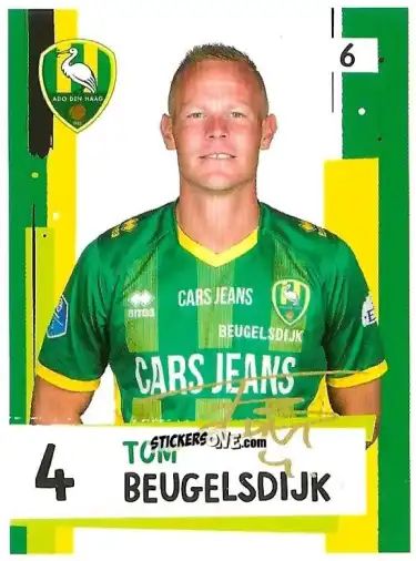 Figurina Tom Beugelsdijk - Eredivisie Voetbal plaatjes 2019 n. 6 - Albert Heijn
