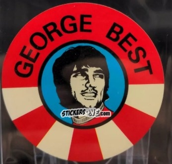 Cromo George Best - Footballers (Round Stickers) 1970 n. 15 - BAB
