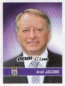 Sticker Entraineur Ariel Jacobs - FOOT Belgium 2011-2012 - Panini