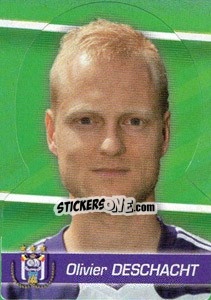 Sticker Olivier Deschacht - FOOT Belgium 2011-2012 n. 9 - Panini