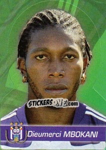 Sticker Dieumerci Mbokani - FOOT Belgium 2011-2012 n. 23 - Panini