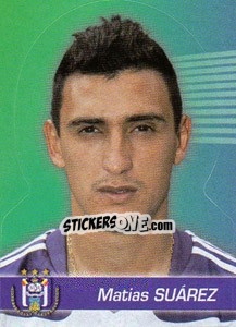 Sticker Matias Suarez - FOOT Belgium 2011-2012 - Panini