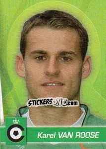 Sticker Karel Van Roose - FOOT Belgium 2011-2012 - Panini