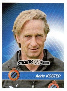 Sticker Entraineur Adrie Koster - FOOT Belgium 2011-2012 - Panini