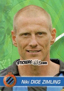 Sticker Niki Dige Zimling - FOOT Belgium 2011-2012 - Panini