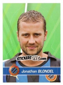 Figurina Jonathan Blondel - FOOT Belgium 2011-2012 - Panini