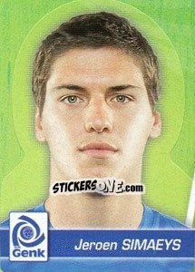 Sticker Jeroen Simaeys - FOOT Belgium 2011-2012 - Panini