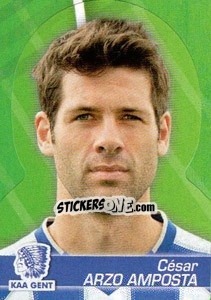 Sticker Cesar Arzo Amposta - FOOT Belgium 2011-2012 n. 114 - Panini