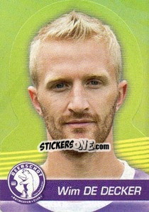 Cromo Wim De Decker - FOOT Belgium 2011-2012 - Panini