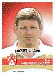 Sticker Entraineur Hein Vanhaezebrouck - FOOT Belgium 2011-2012 - Panini