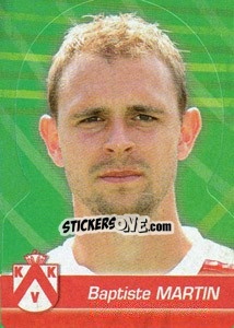 Sticker Baptiste Martin - FOOT Belgium 2011-2012 - Panini