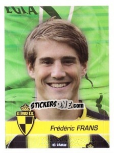 Sticker Frederic Frans - FOOT Belgium 2011-2012 - Panini
